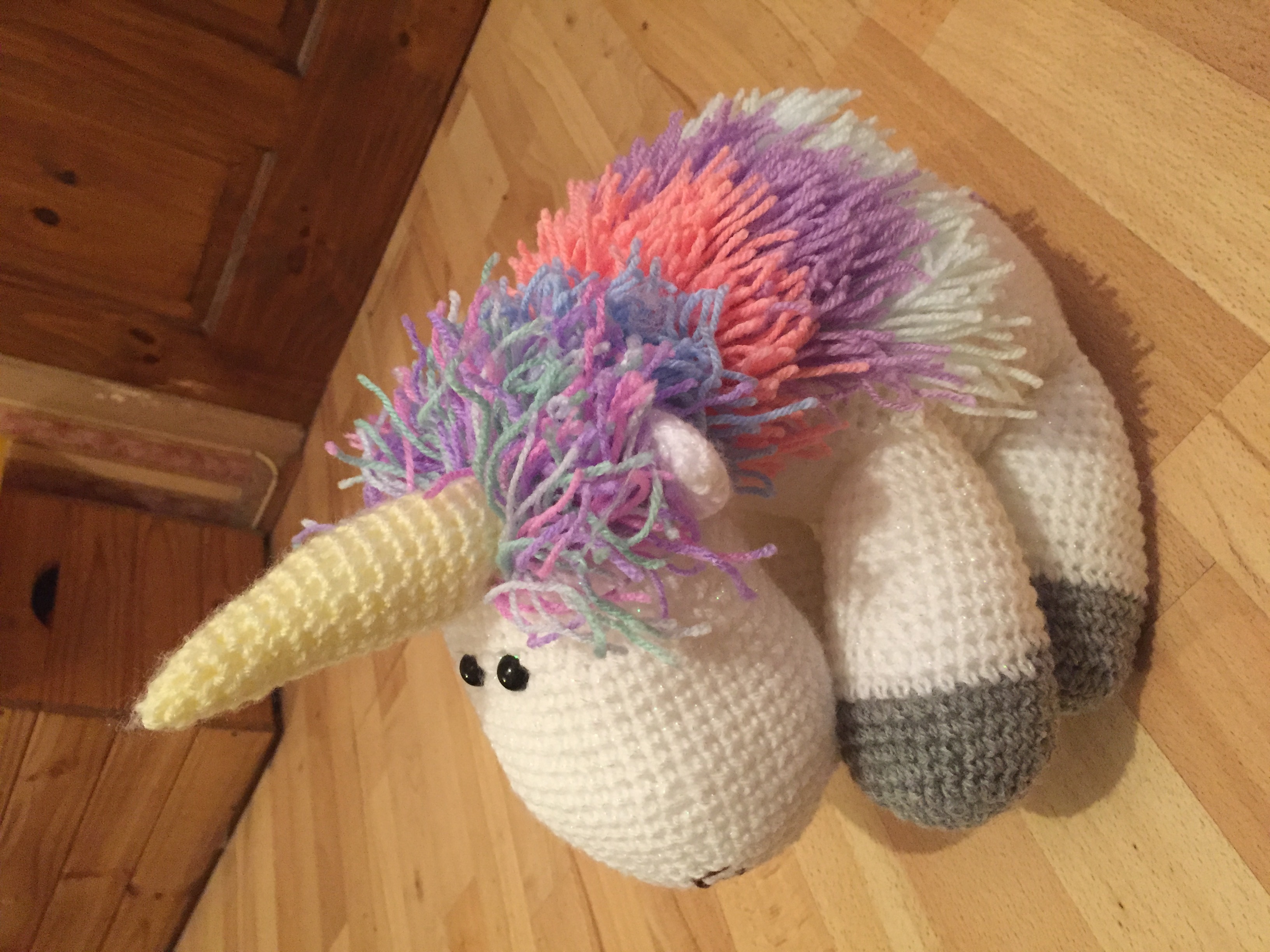Crochet unicorn crochet project by Jayne L | LoveCrochet